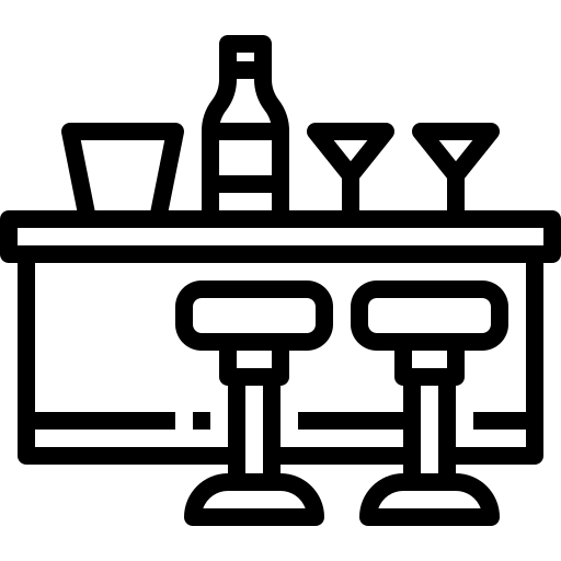 Comptoir du bar